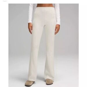 Lululemon Brush Softstreme Ribbed Zip Flared Pants,Size 14, Inseam 32.5 in, NWT